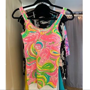 Lilly Pulitzer “All Nighter Multi Tabbi Tank Top’